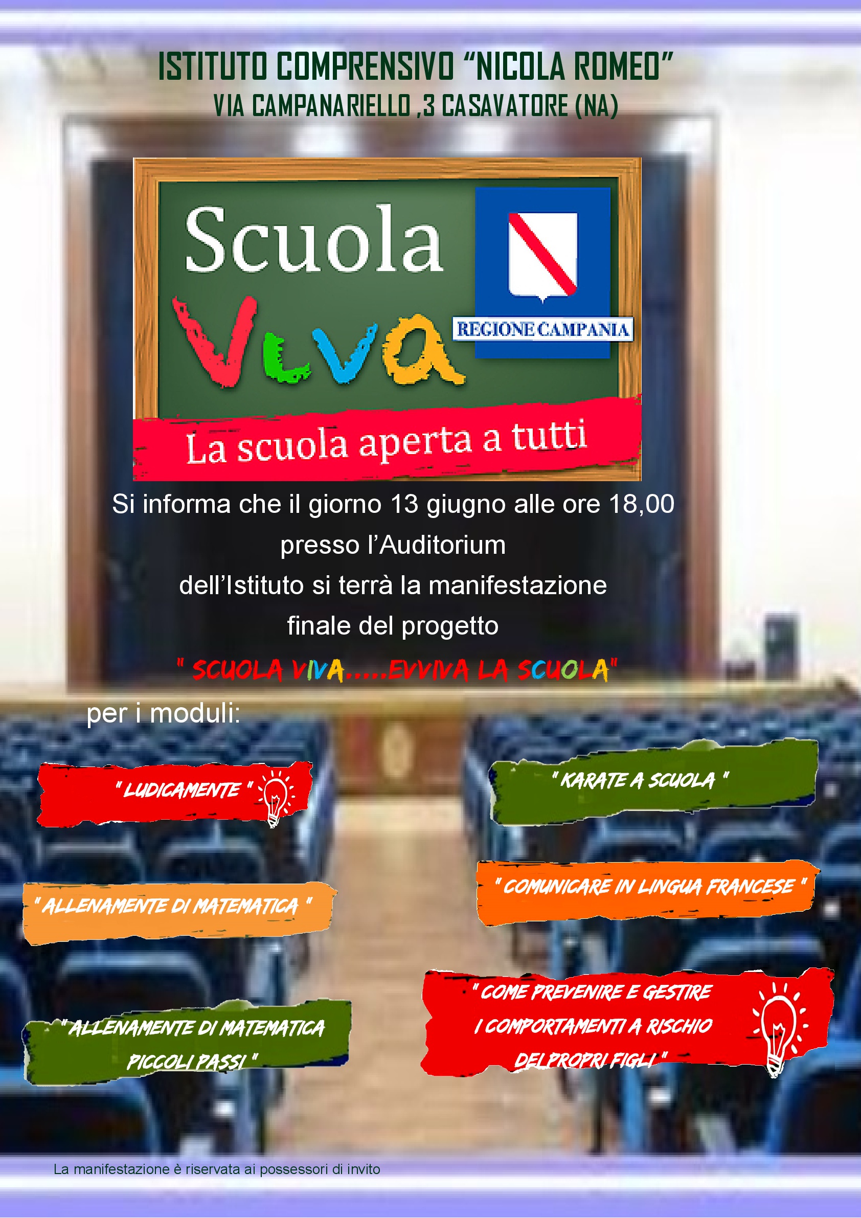 MANIFESTAZIONE FINALE PROGETTO 